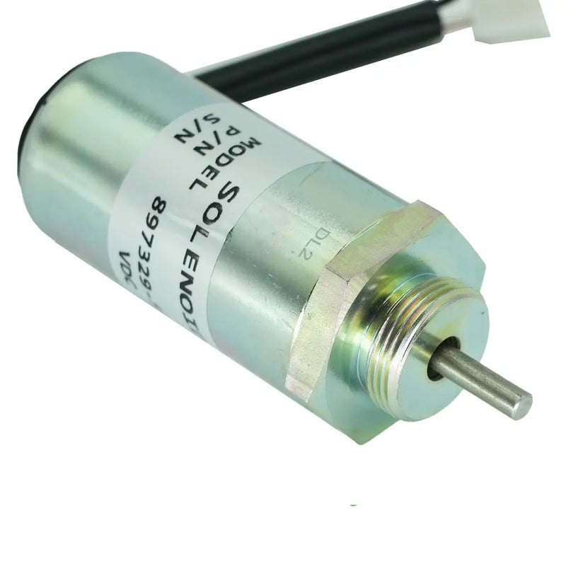 Load image into Gallery viewer, Fuel Shutoff Solenoid 8973295680 for Hitachi EX27U EX35 EX50U EX55 ZX55UR John Deere 35ZTS 50C 27C 50ZTS 27ZTS 35C Sumitomo SH55 Isuzu 3LB1 3LD1 3LD2 4LB1 4LE1 from MyMROmarts