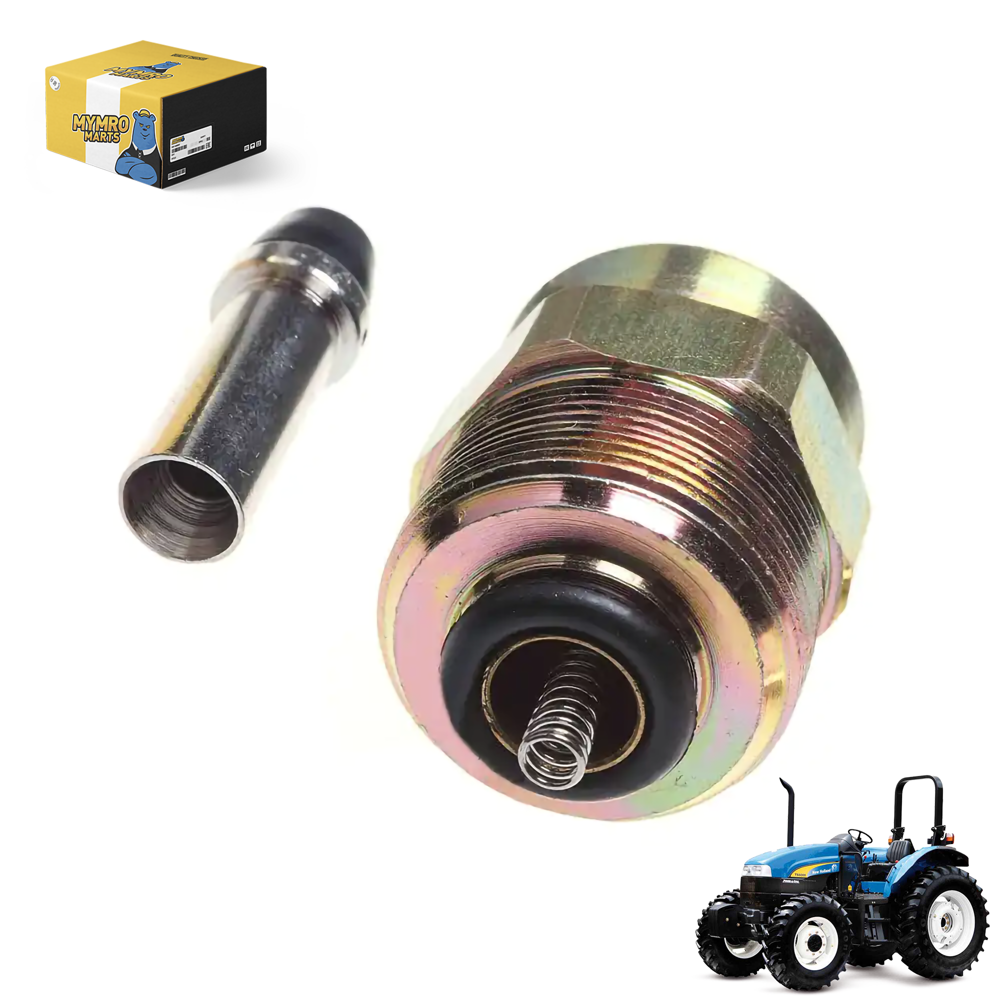 Brandstofsolenoïdeklep 2852741 voor New Holland T5060 T5070 T6010 T6030 T6050 T6070