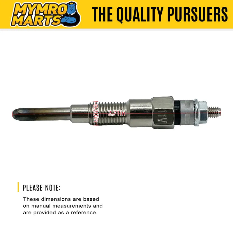 Load image into Gallery viewer, 3 Pcs Glow Plug 172-4585 for Caterpillar CAT CB22B CB24B CB32B CB34B CB34B XW CC24B CC34 Engine 301.8 3003 3013 3013C 3014 3024 3024C C1.1 C1.5 C2.2 from MyMROmarts