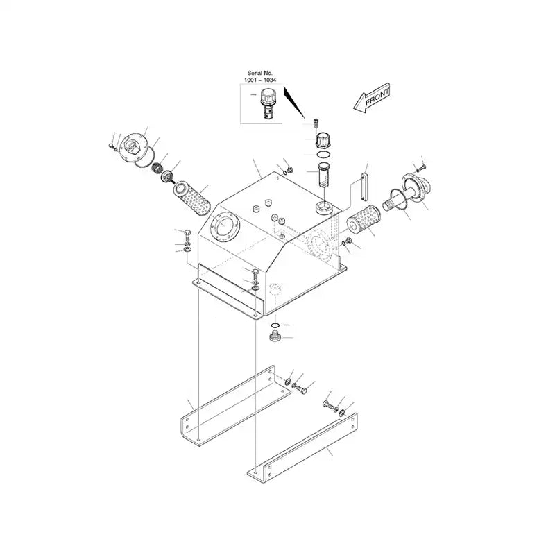 Load image into Gallery viewer, Hydraulic Filter 2474-1003A For Doosan Daewoo MEGA 160TC MEGA 160 DX63-3 DX62R-3 DX60R from MyMROmarts