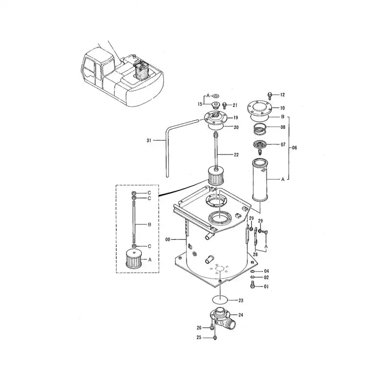 Load image into Gallery viewer, Hydraulic Filter 4287061 For Hitachi EX200-2 EX220-2 HR320 HR420 RX2000-2 from MyMROmarts