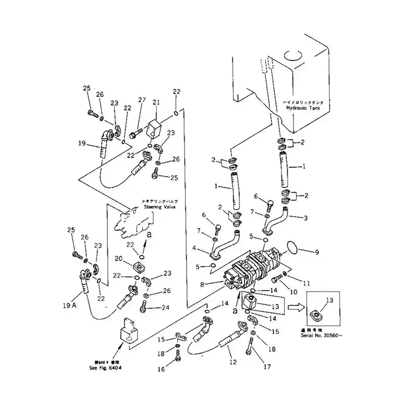 Load image into Gallery viewer, Hydraulic Gear Pump 705-55-34090 705-55-34110 For Komatsu Wheel Loader WA300-1 - Hydraulic Parts > Hydraulic Pump from MyMROmarts