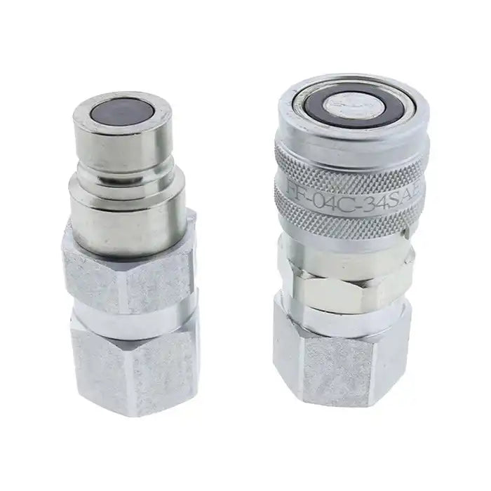 Load image into Gallery viewer, Hydraulic Male Female Flat Face Coupler Kit AT312470 KV14216 for John Deere 110 240 250 260 270 315 317 320 325 328 332 410G 310G 320D 318D 310SG from MyMROmarts
