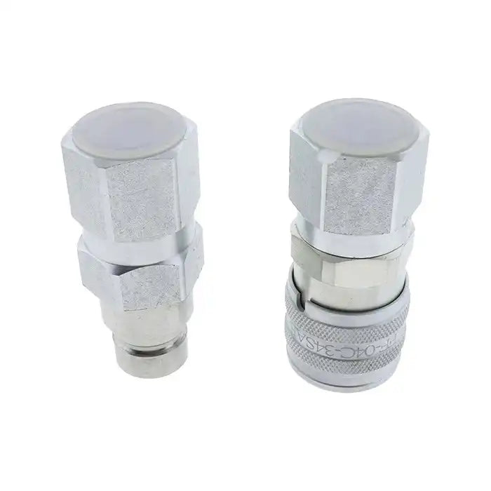 Load image into Gallery viewer, Hydraulic Male Female Flat Face Coupler Kit AT312470 KV14216 for John Deere 110 240 250 260 270 315 317 320 325 328 332 410G 310G 320D 318D 310SG from MyMROmarts