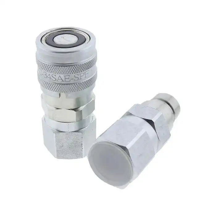 Load image into Gallery viewer, Hydraulic Male Female Flat Face Coupler Kit AT312470 KV14216 for John Deere 110 240 250 260 270 315 317 320 325 328 332 410G 310G 320D 318D 310SG from MyMROmarts