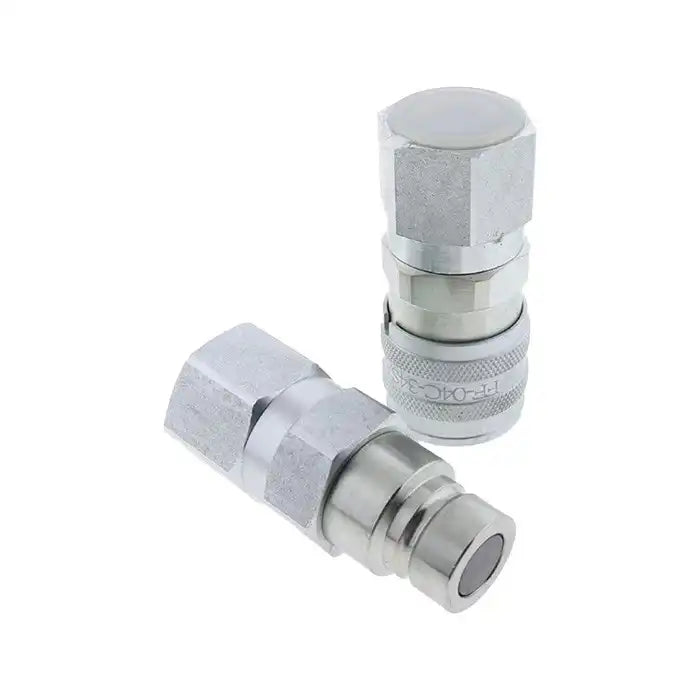 Load image into Gallery viewer, Hydraulic Male Female Flat Face Coupler Kit AT312470 KV14216 for John Deere 110 240 250 260 270 315 317 320 325 328 332 410G 310G 320D 318D 310SG from MyMROmarts