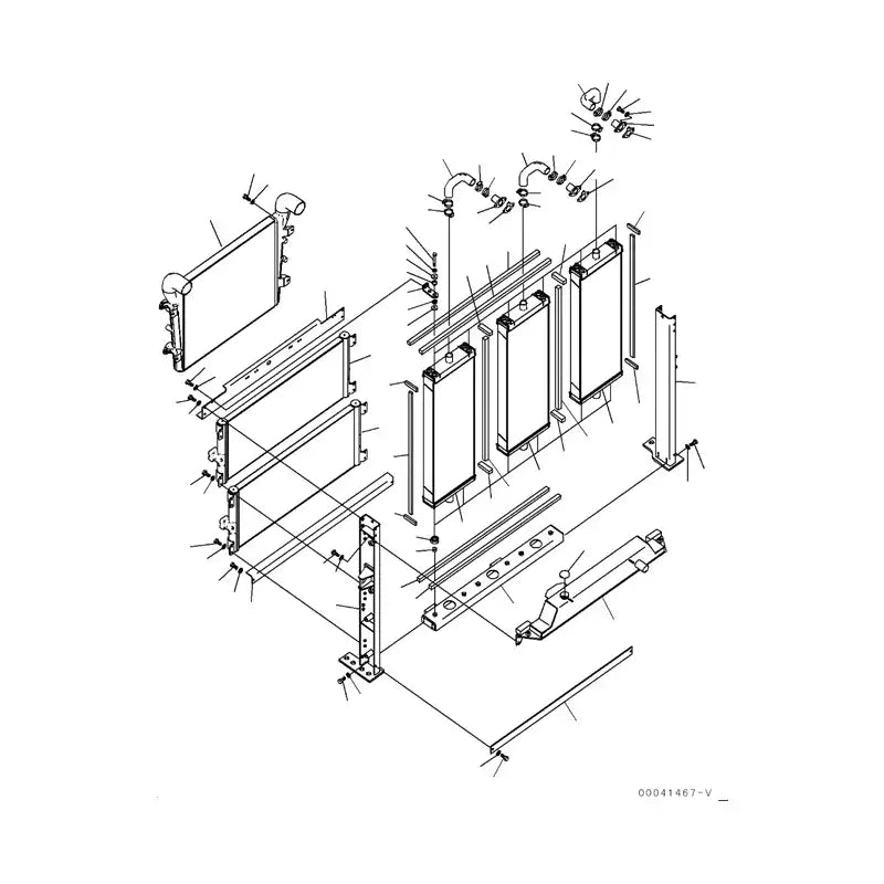 Carica immagine in Galleria Viewer, Hydraulic Oil Cooler 209-03-41130 For Komatsu Excavator PC600-8 PC800-8 PC850-8 from MyMROmarts