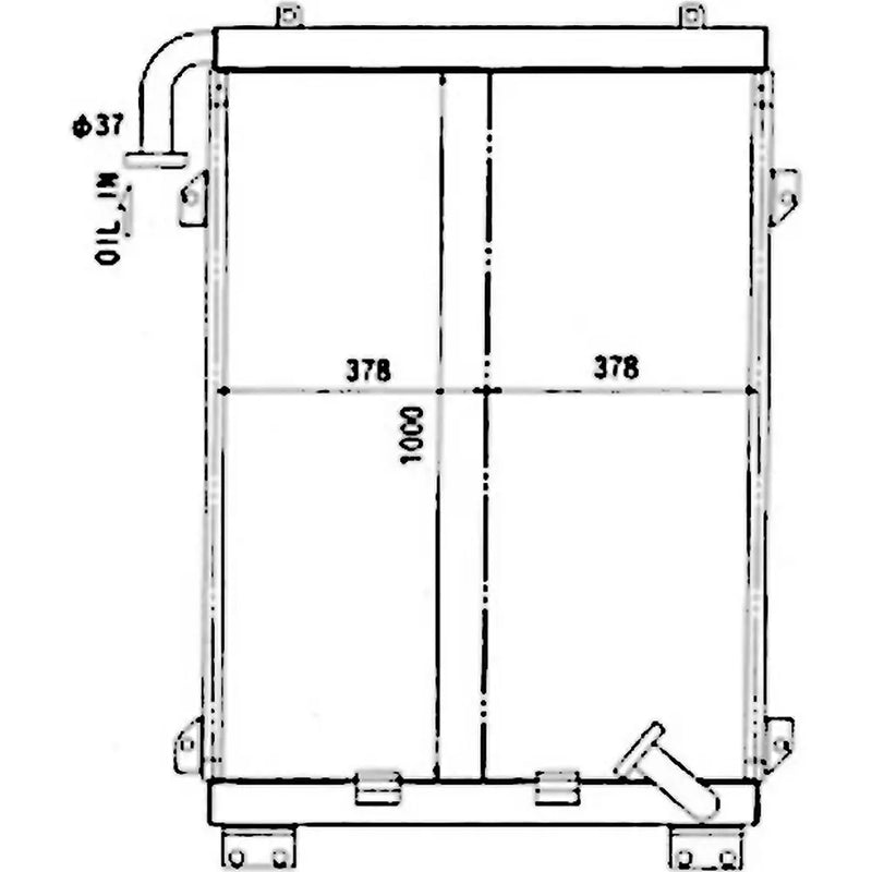 Load image into Gallery viewer, Hydraulic Oil Cooler 20Y-03-21221 for Komatsu Excavator PC200-6S PC200LC-6S from MyMROmarts
