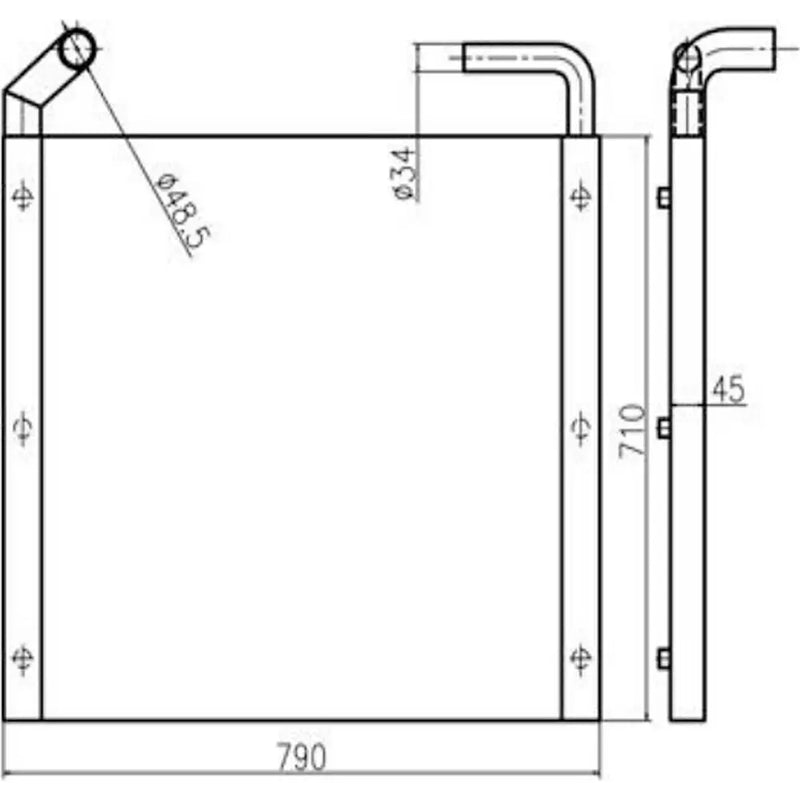 Load image into Gallery viewer, Hydraulic Oil Cooler 4365742 For Hitachi Excavator EX100-5 EX110-5 EX120-5 EX130H-5 EX150LC-5 EX160LC-5 from MyMROmarts