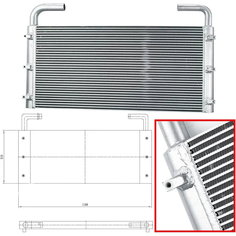 Load image into Gallery viewer, Hydraulic Oil Cooler ASS'Y 4650353 For Hitachi Excavator ZX220W-3 ZX225US-3 ZX250W-3 - Engine Parts > Cooling System > Oil Cooler from MyMROmarts