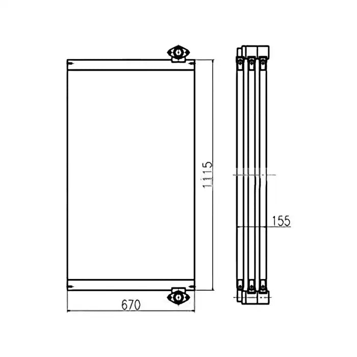 Indlæs billede i Gallery Viewer, Hydraulic Oil Cooler For Doosan Excavator DX520 from MyMROmarts