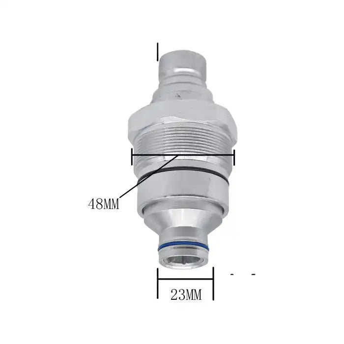 Load image into Gallery viewer, Hydraulic Quick-Connect Coupler 4FH08 F 48mm AT406474 for John Deere 320E 323E 328E 326E 329E 332E 318E 333E 319E from MyMROmarts