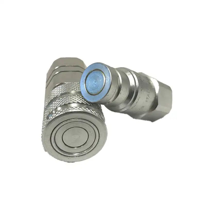 Load image into Gallery viewer, 3/4' SAE - 5/8' Body Flat Face High Flow Hydraulic Quick Disconnect Coupler For Bobcat Kubota CASE JCB Thomas Gehl Volvo ASV Skid Steers from MyMROmarts