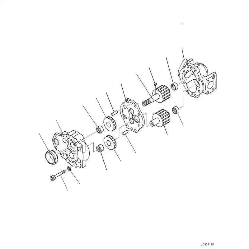 Load image into Gallery viewer, Hydraulic Scavenging Pump 704-72-44000 For Komatsu Bulldozer D475A-5 - Hydraulic Parts > Hydraulic Pump from MyMROmarts