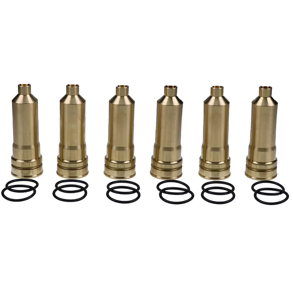 6PCS Injector Sleeve 8-97606661-0 for Izusu Engine 6HK1 Hitachi Excavator ZX200-3