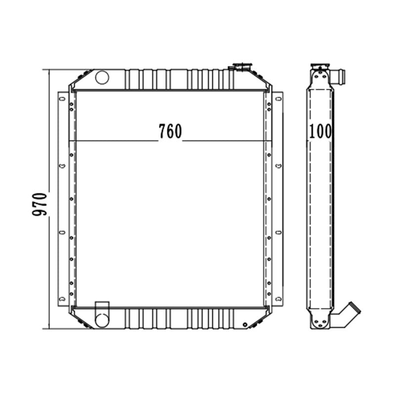 Load image into Gallery viewer, Water tank Engine Radiator Core ASSY for KATO HD820-3 - Engine Parts > Cooling System > Engine Radiator from MyMROmarts