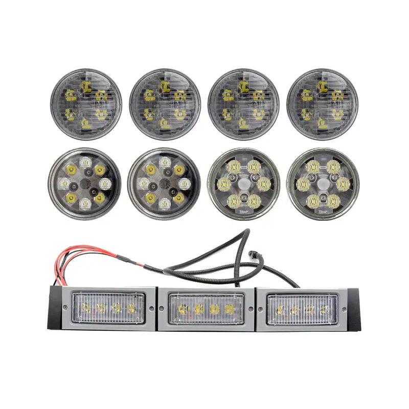 Afbeelding laden in Galerijviewer, 228W 12V 24V LED Front Hood Light Conversion Kit for John Deere Tractor 4050 4250 4450 4055 4255 4455 - Body Parts > Cab External parts > Cab Lamps from MyMROmarts