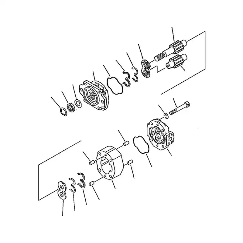 Load image into Gallery viewer, Loader and Steering Pump 705-34-34340 For Komatsu Wheel Loader 542 WA420-1 WA420-1LC - Hydraulic Parts > Hydraulic Pump from MyMROmarts