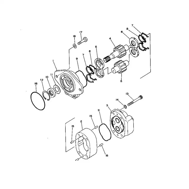 Lataa kuva gallerian katseluohjelmaan Loader Pump 705-11-34100 For Komatsu Wheel Loader 530-1 530B-1 - Hydraulic Parts > Hydraulic Pump from MyMROmarts