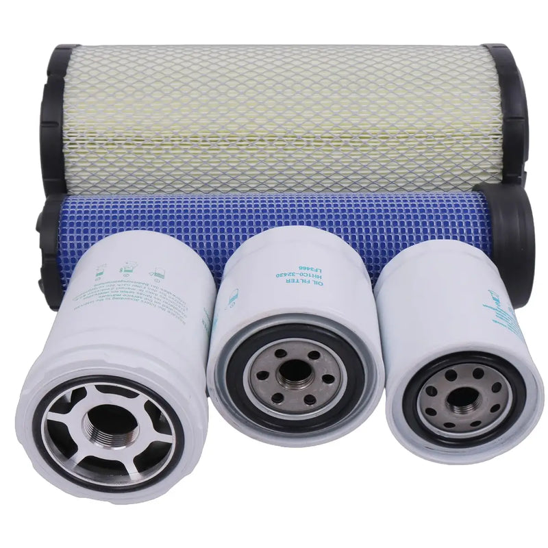 Load image into Gallery viewer, Maintenance Filter Kit HH1C0-32430 HHTA0-59900 HH166-43560 59800-26110 3A111-19130 For Kubota SVL75 SVL75-2 HST Loaders - Engine Maintenance Parts > Filter Kits from MyMROmarts