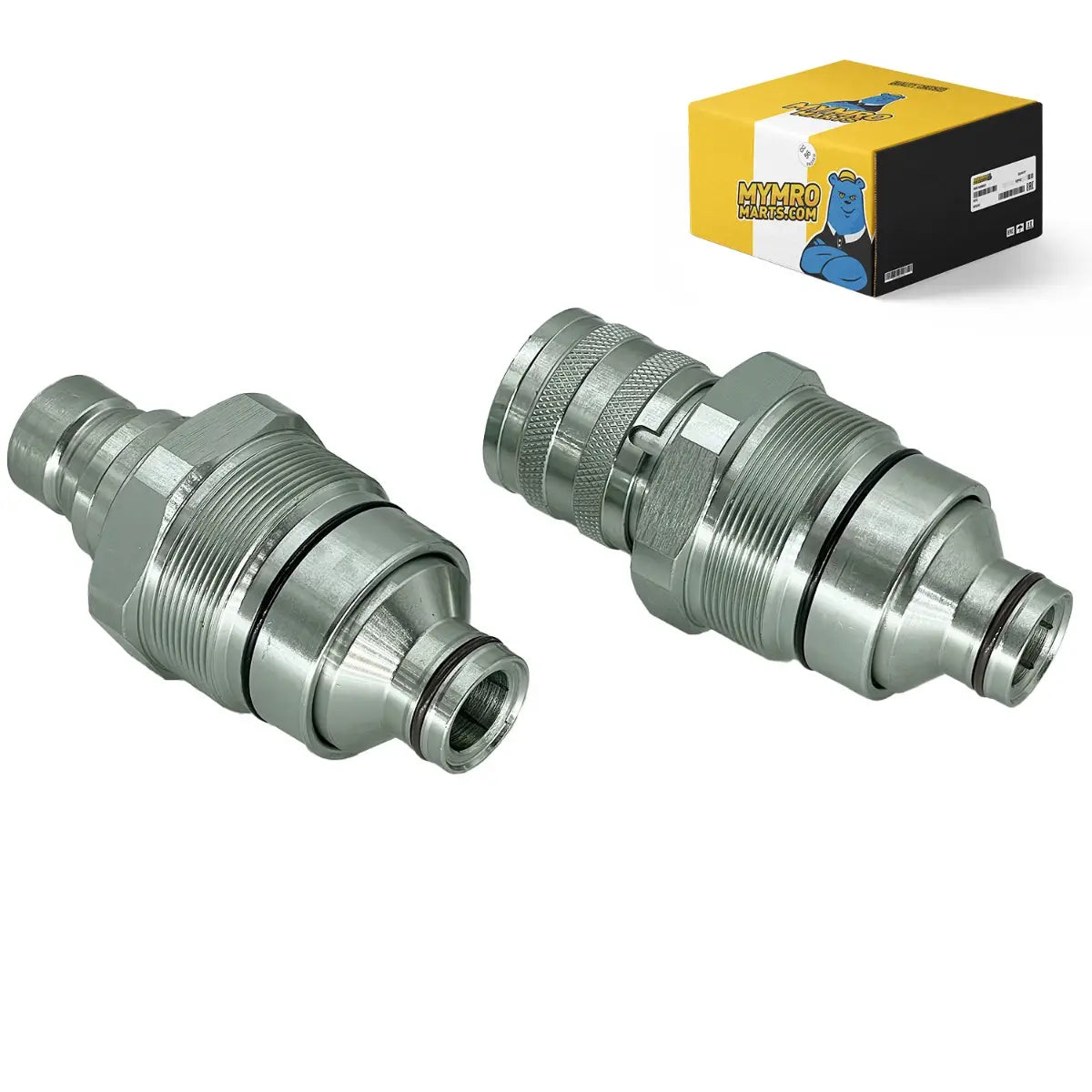 Male Female Flat Face Coupler Kit 47396760 47396761 for New Holland C227 C232 C238 L213 L215 L216 L218 L220