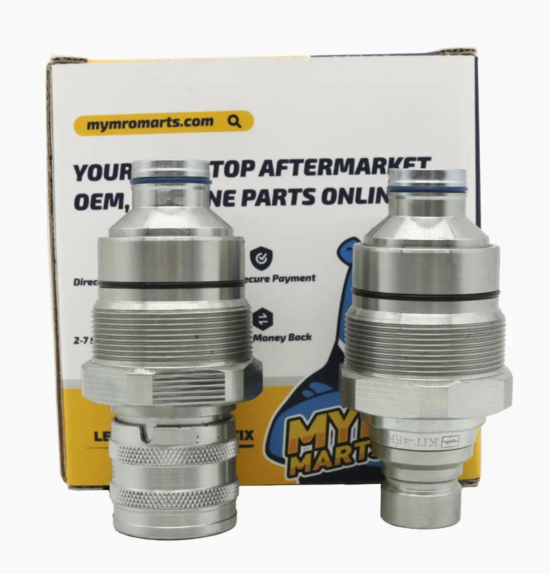 Load image into Gallery viewer, Male Female Flat Face Coupler Kit 7246799 7246802 for Bobcat 753 763 773 863 883 A220 A300 A770 from MyMROmarts