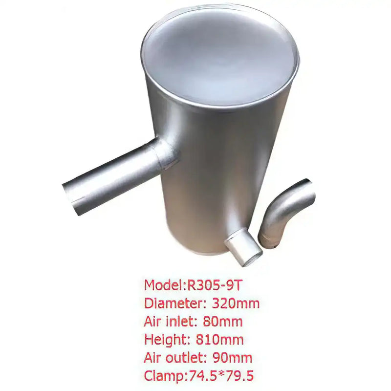 Lataa kuva gallerian katseluohjelmaan Muffler Silencer for Hyundai Excavator R265-9T - Engine Parts > Air Intake and Exhaust System > Muffler from MyMROmarts