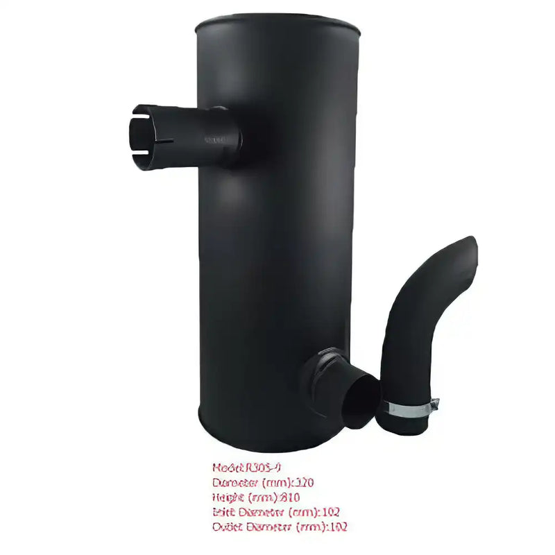Lataa kuva gallerian katseluohjelmaan Muffler Silencer for Hyundai Excavator R265 - Engine Parts > Air Intake and Exhaust System > Muffler from MyMROmarts