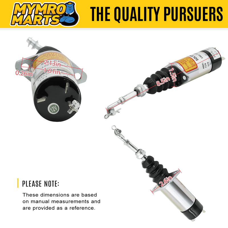 Załaduj obraz do przeglądarki galerii, 12V Shut Down Solenoid 1500-2027 1502-12D6U2B2S2A for Woodward Model 1502-12D Flange - Electrical Parts > Solenoid Valve > Shut Off Solenoid from My Store