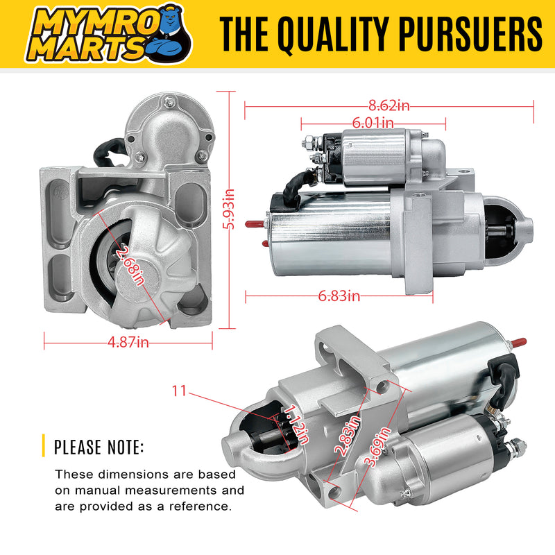 Load image into Gallery viewer, New Starter SAE J1171 Marine Certified Replacement For Mercruiser & Volvo Penta V6 V8 Engines 1996-2007 Mando Version M59601, SDR0031M, 41012174, 41046007, 41046009 - Electrical Parts > Starter Motor from MyMROmarts