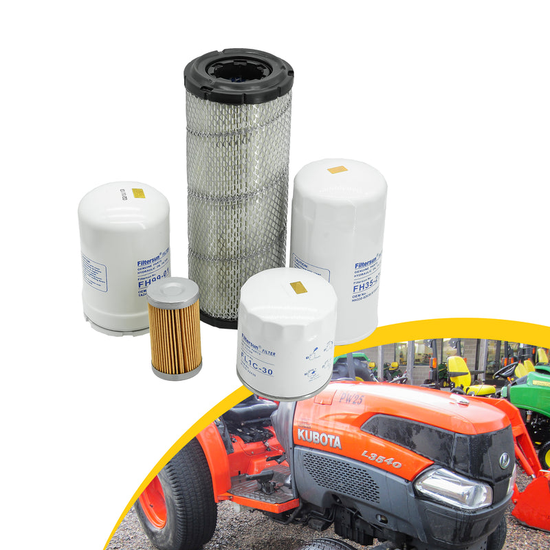 Load image into Gallery viewer, Filter Kit HH164-32430 HHTA0-37710 15521-43160 11013-7020 HHTA059900 for Kubota Tractor L3010 L3830 L3540 L3940 L4240 L4400HST L3240HST L3540HST L3940HST L4240HST - Engine Maintenance Parts > Filter Kits from MyMROmarts