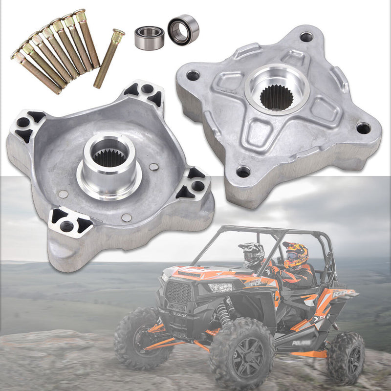 Lataa kuva gallerian katseluohjelmaan Front Left And Right Wheel Hubs & Bearing & Studs for Polaris RZR 800 RZR 800 S 2008-2014 RZR 570 2012-2013 RZR 570 S 2017 from MyMROmarts