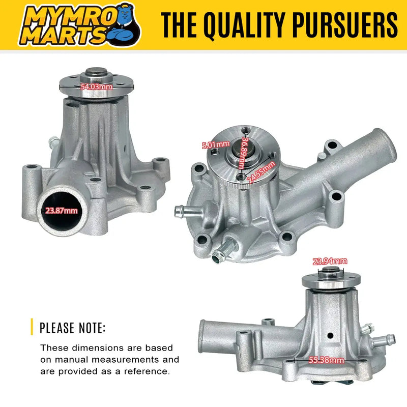 Afbeelding laden in Galerijviewer, New Engine Water Pump 16251-73074 1625173074 Compatible With Kubota D1105 V1505 - Engine Parts > Cooling System > Engine Water Pump from MyMROmarts