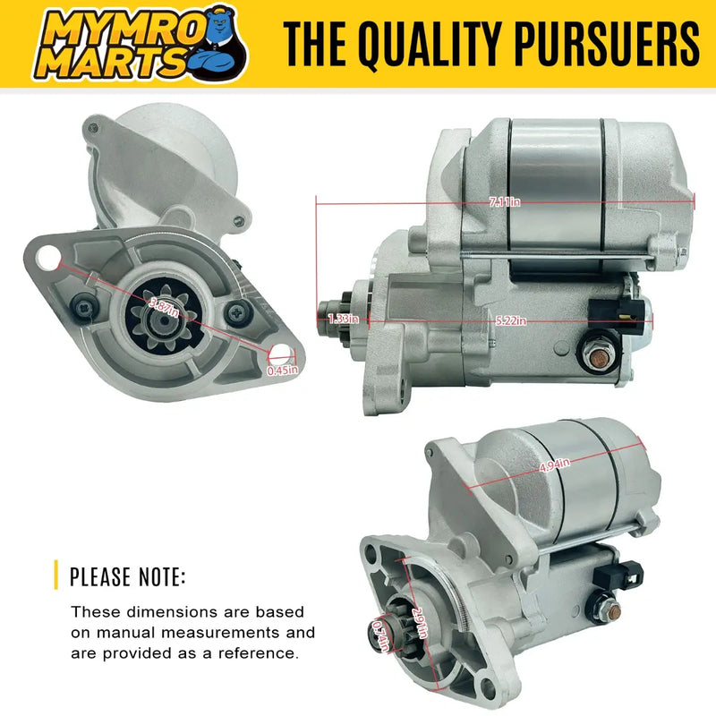 Load image into Gallery viewer, New Starter 28100-20553-71 228000-4392 228000-4840 Replacement For 1993-2001 TOYOTA Replacement Forklift 7FGU25 7FGU30 7FGU32 7FGU35 - Electrical Parts > Starter Motor from MyMROmarts