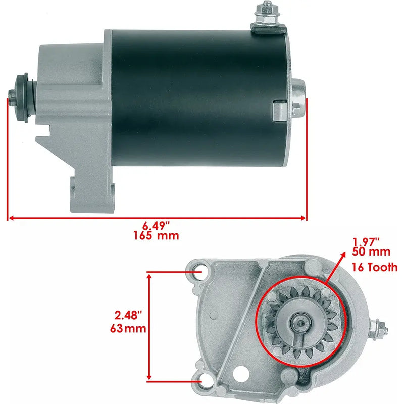 Afbeelding laden in Galerijviewer, New Starter Replacement For 1996-1998 Briggs V Twin Cub Cadet 582 580 1604 1605 1606 1610 John Deere 116 Toro 216-5 97mm OAL 394674, 394808, 497596, AM38984, AM39287, SBS0008, 41022004, 41022004R - Electrical Parts > Starter Motor from MyMROmarts