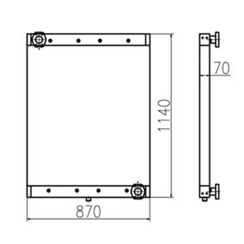 Load image into Gallery viewer, Oil Cooler for Doosan Excavator DX300LL - Engine Parts > Cooling System > Oil Cooler from MyMROmarts