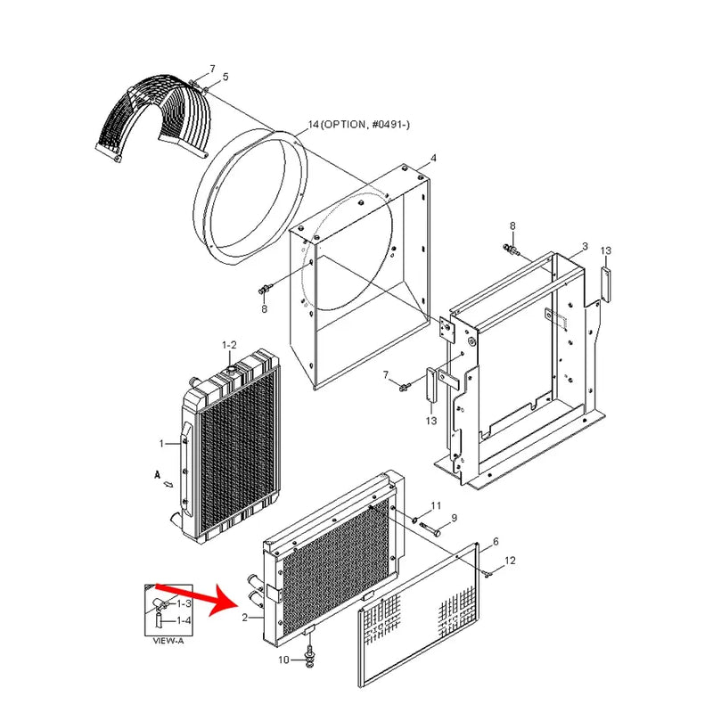 Load image into Gallery viewer, Oil Cooler 11N7-40031 for Hyundai Excavator R250LC-7 from MyMROmarts