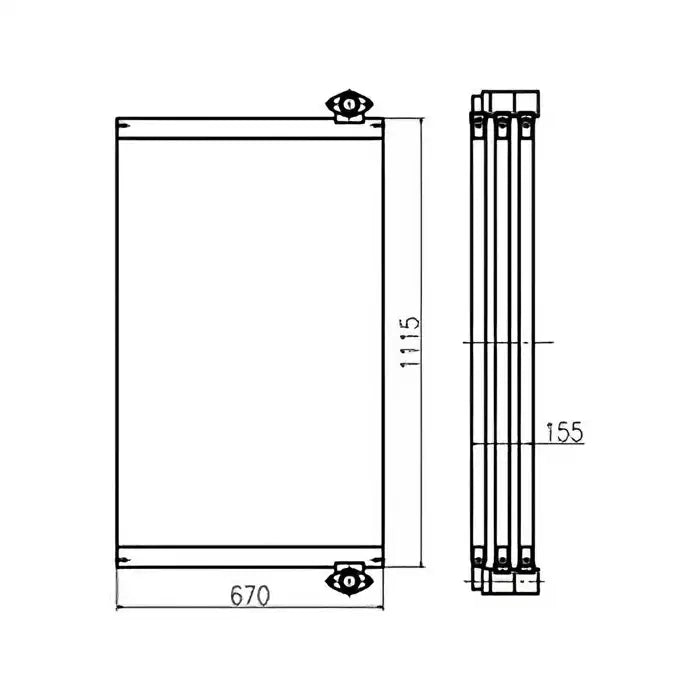 Load image into Gallery viewer, Oil Cooler 13C22000 for Doosan Excavator DH140W-V S140LC-C DH150LC-7 DH150W-7 S160W-V S155LC-V from MyMROmarts