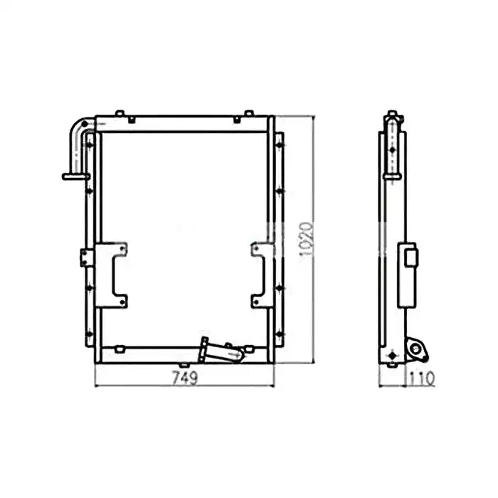 Load image into Gallery viewer, Oil Cooler 13D62000 for Doosan Excavator DH55 S55 S55W-V from MyMROmarts
