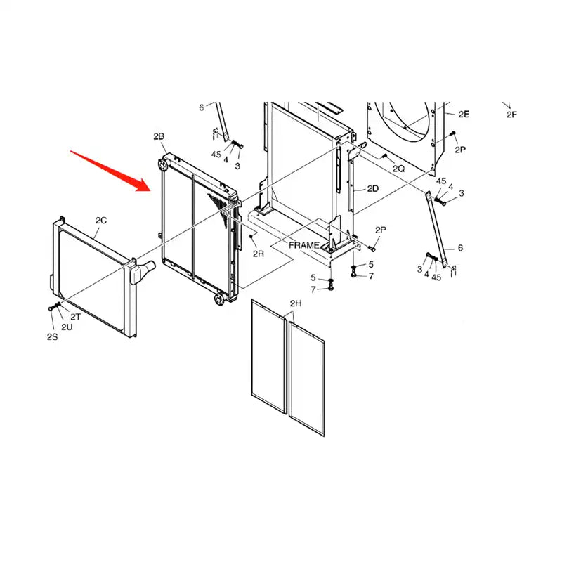 Load image into Gallery viewer, Oil Cooler 13F12000A for Doosan Excavator S300LL S300LC-V from MyMROmarts