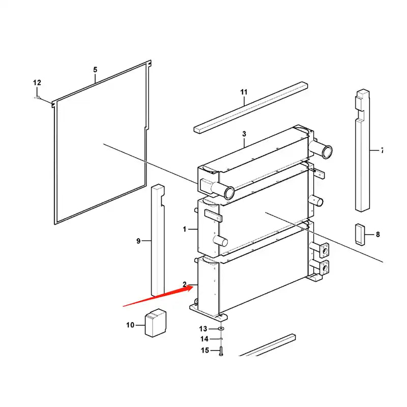 Carica immagine in Galleria Viewer, Oil Cooler 14573685 for Volvo Excavator EC235C EC210C from MyMROmarts