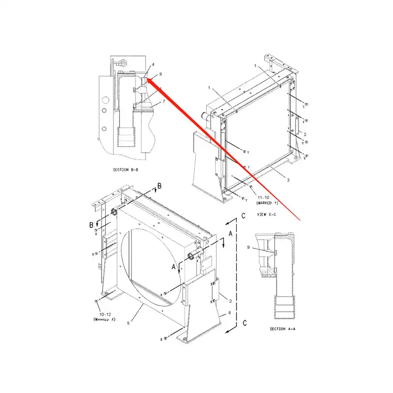 Load image into Gallery viewer, Oil Cooler 2040988 for Caterpillar CAT Excavator E330C from MyMROmarts