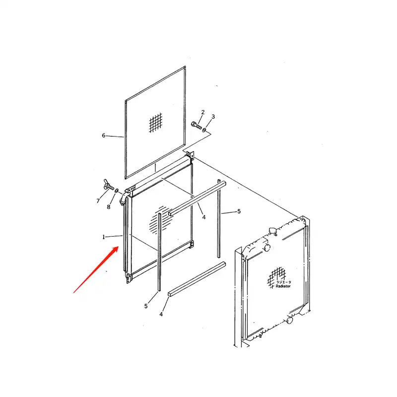 Load image into Gallery viewer, Oil Cooler 207-03-51121 for Komatsu PC310LC-5 PC310-5 PC300LC-5 PC300-5 PC300 Excavator from MyMROmarts