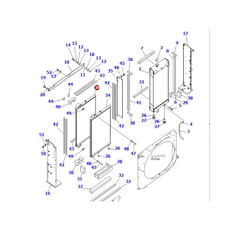 Load image into Gallery viewer, Oil Cooler 208-03-71131 for Komatsu PC450-7 PC400-7 PC350-8 PC300-8 Excavator from MyMROmarts