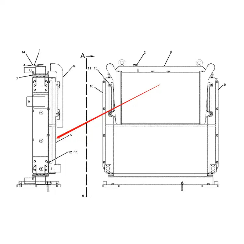 Laden Sie das Bild in Galerie -Viewer, Oil Cooler 2108062 for Caterpillar CAT Excavator E365B E365BII from MyMROmarts