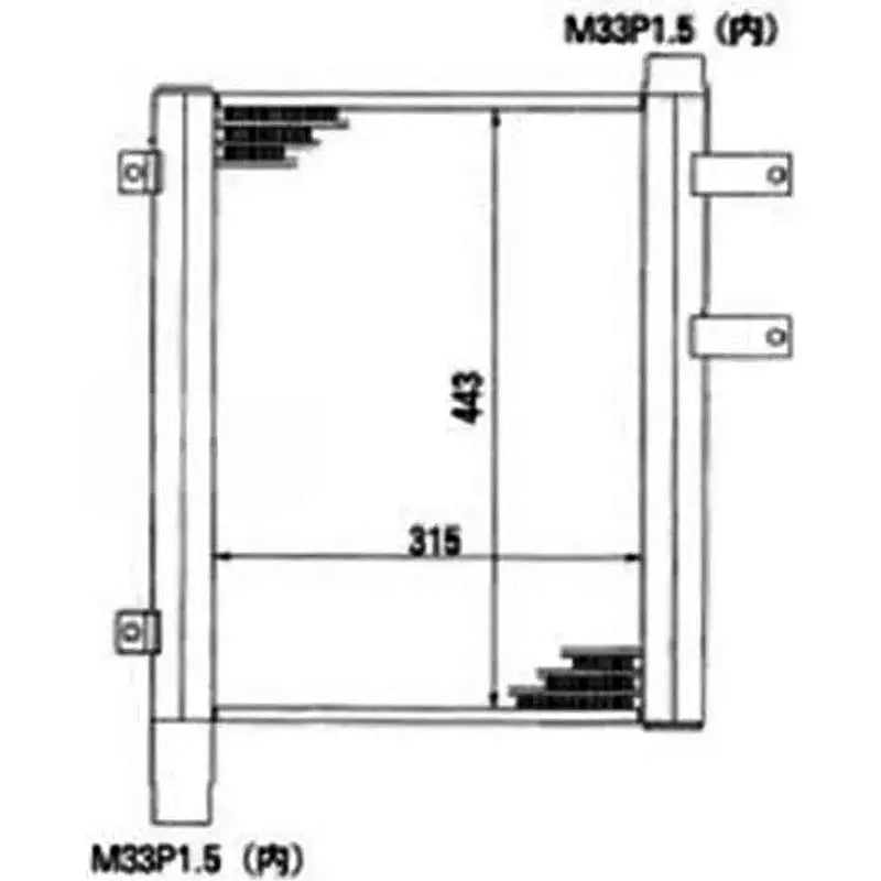 Afbeelding laden in Galerijviewer, Oil Cooler 22M-03-11212 22M-03-11211 for Komatsu PC45MRX-1 PC45MR-1 PC40MRX-1 PC40MR-1 from MyMROmarts