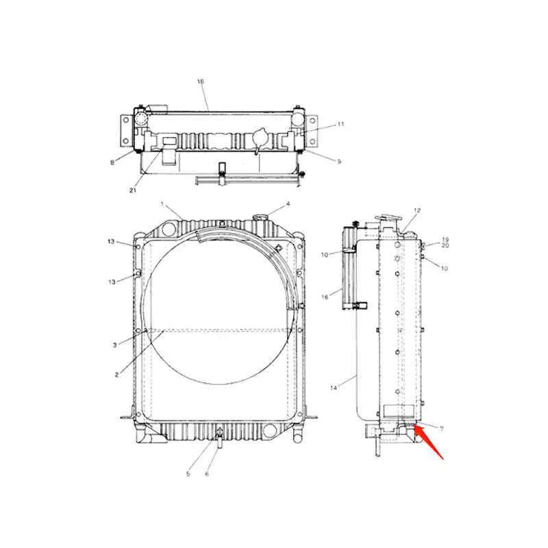 Load image into Gallery viewer, Oil Cooler 2452U413S7 for Kobelco Excavator SK100-1 from MyMROmarts