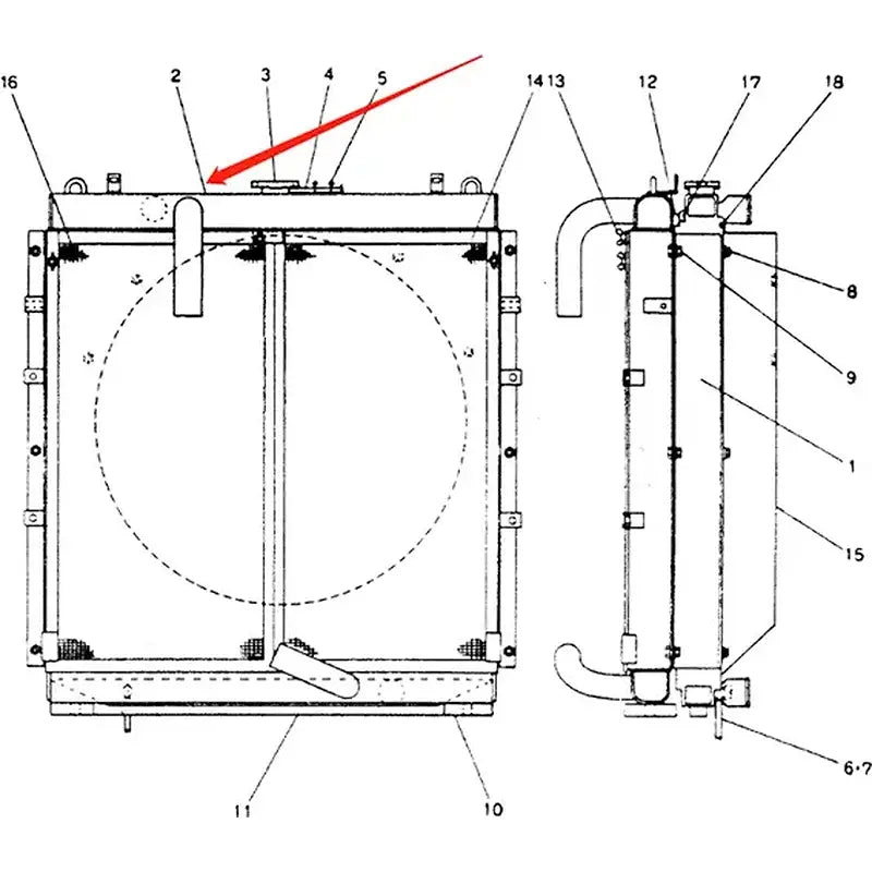 Load image into Gallery viewer, Oil Cooler 2452U416S19 for Kobelco Excavator SK200-3 SK200 SK200LC MD200C from MyMROmarts