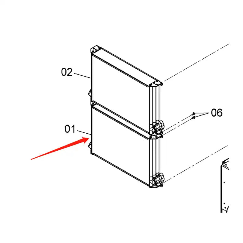 Load image into Gallery viewer, Oil Cooler 4682425 for Hitachi Excavator EX1200-6 from MyMROmarts
