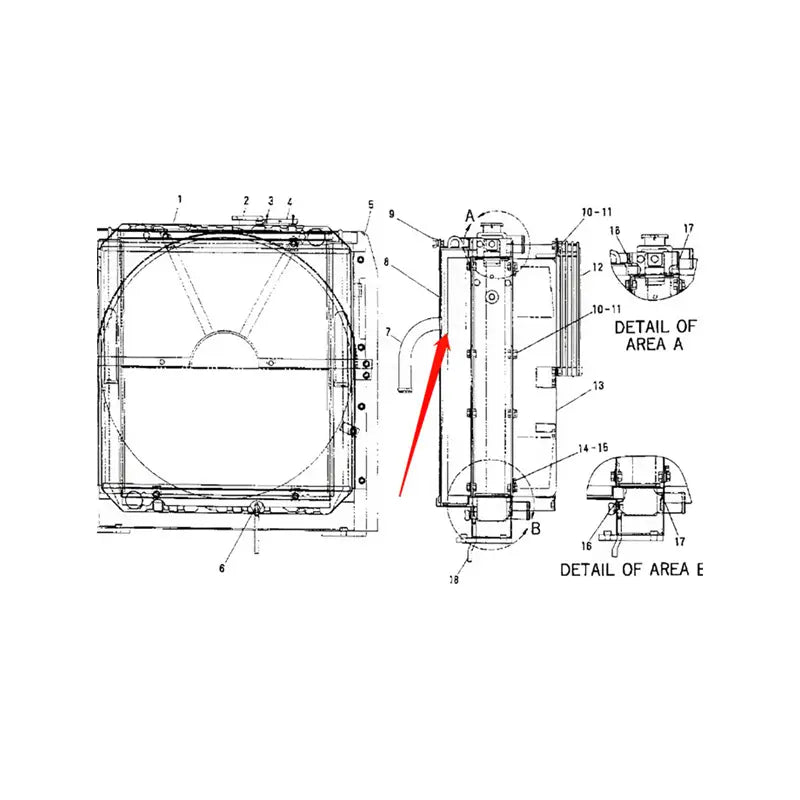 Load image into Gallery viewer, Oil Cooler 4I-7372 for Caterpillar CAT E312 Excavator in USA from MyMROmarts